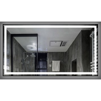 Зеркало DUSEL LED DE-M0061S1 Silver 100х75